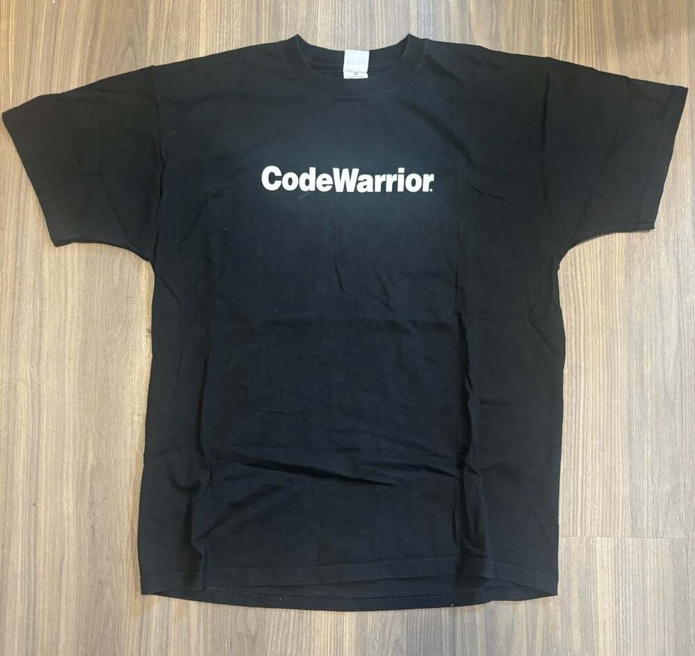 Fruit of the Loom CodeWarrior Size XL Black Blood Sweat & Code T-Shirt